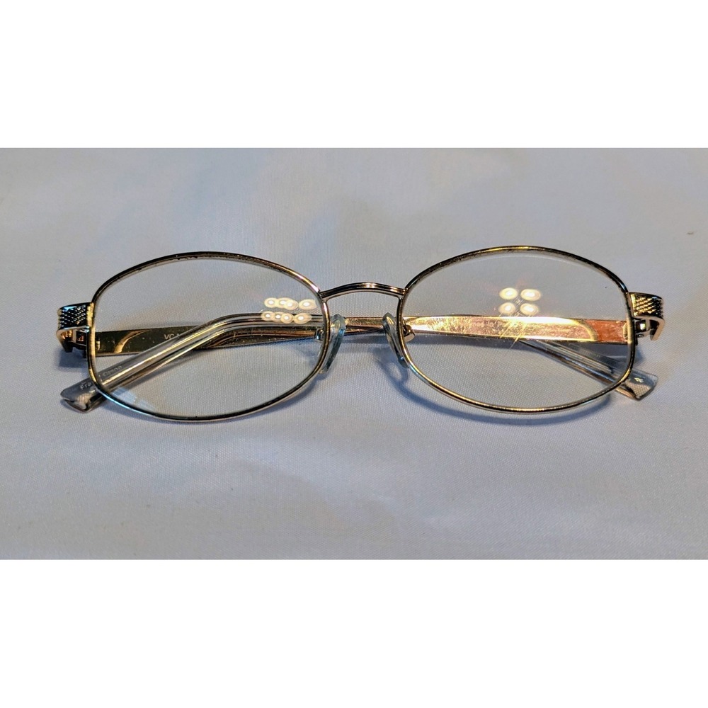 Elements VC-M01 Silver Gold 55-18-140-35 Metal Full Rim Eyeglasses Frame Only
